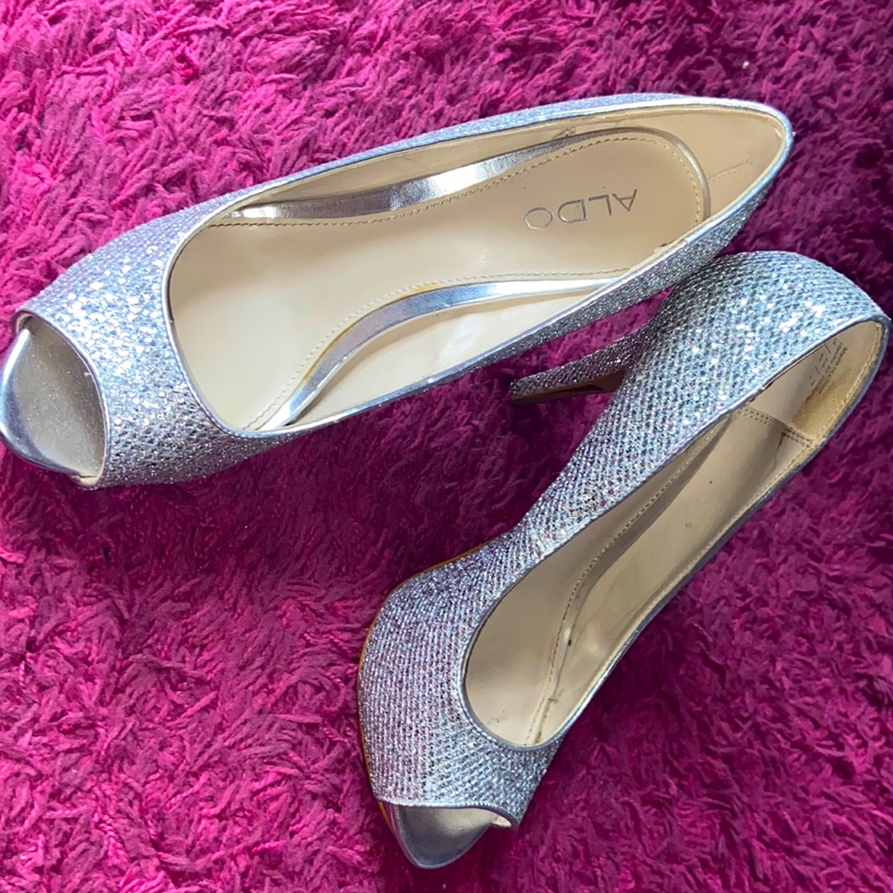 Aldo sparkly heels 5” stiletto